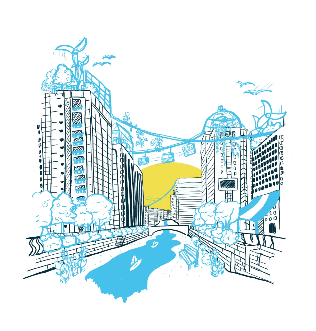 Header Illustration City