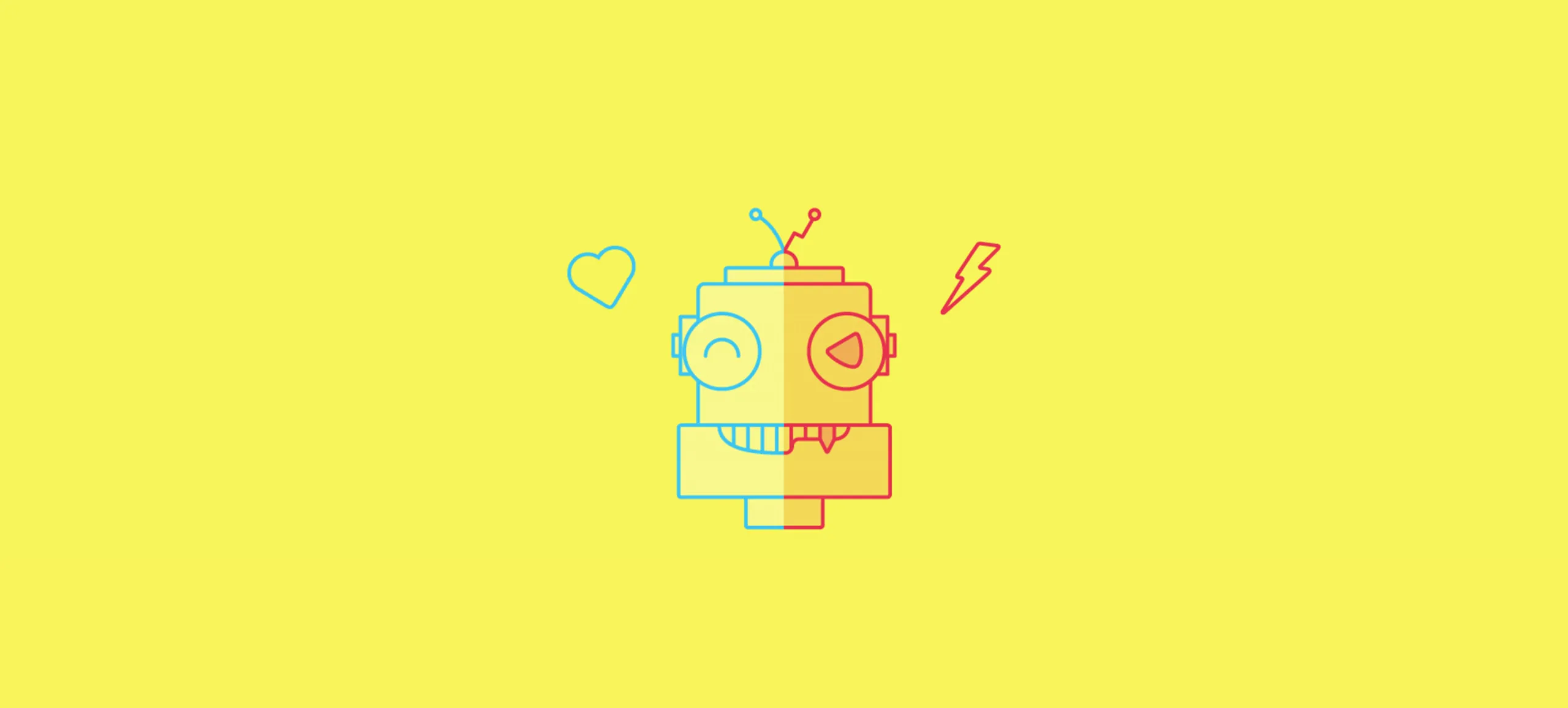 Man sieht eine Roboter-Illustration