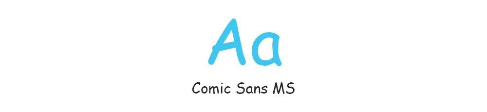 Aa Comic Sans