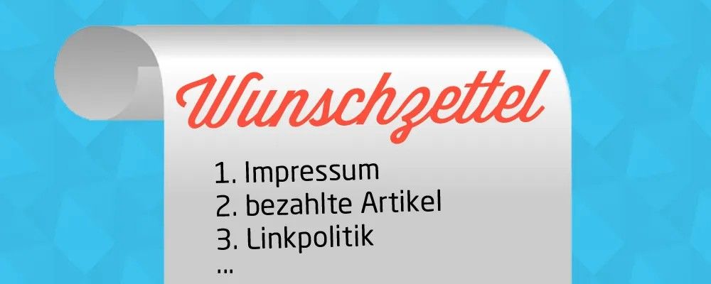 Wunschzettel für einen Blogger-Kodex