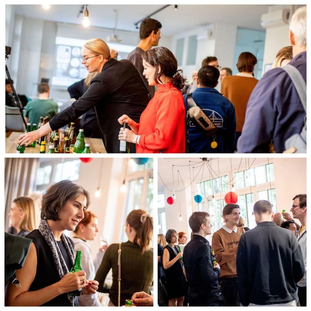 Collage an Fotos vergangender UX Snacks mit Personen 