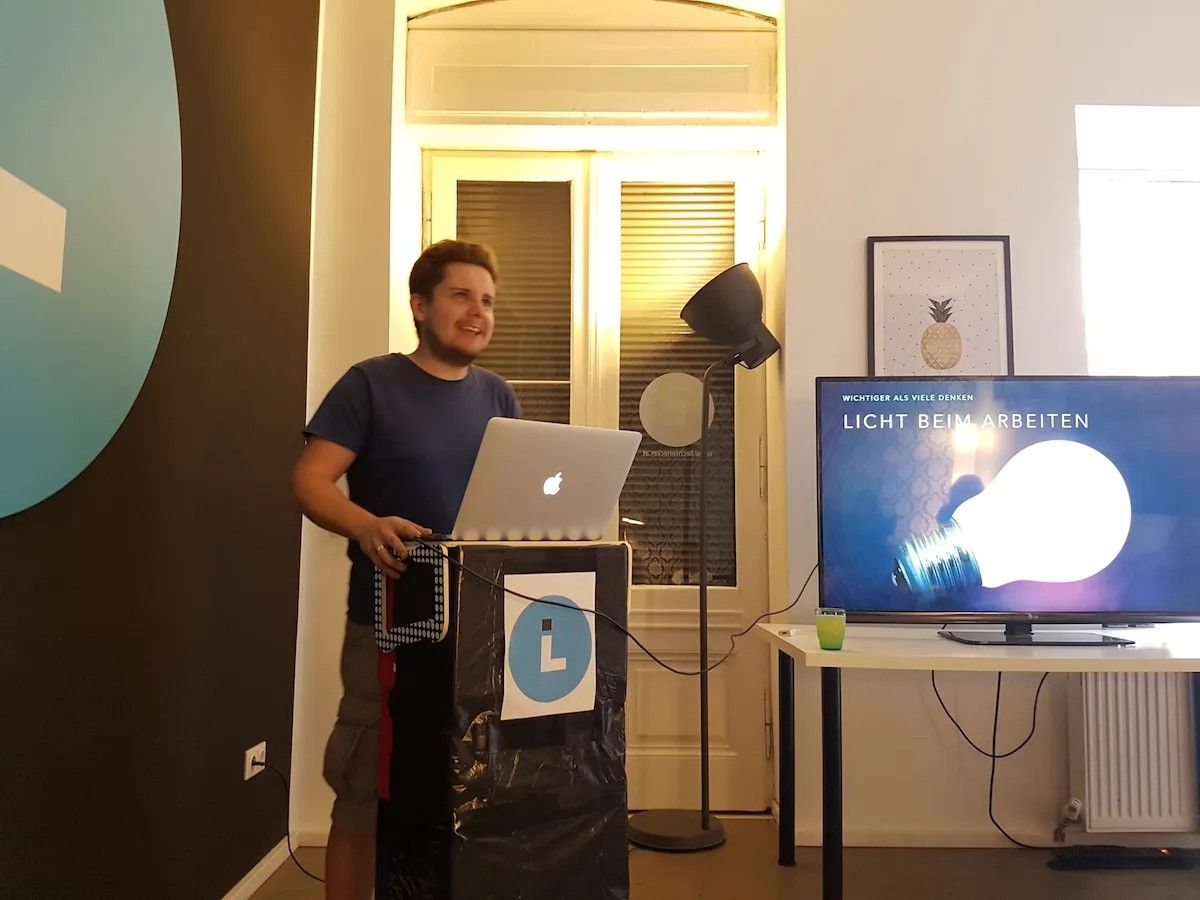 Stephan talking about work and light