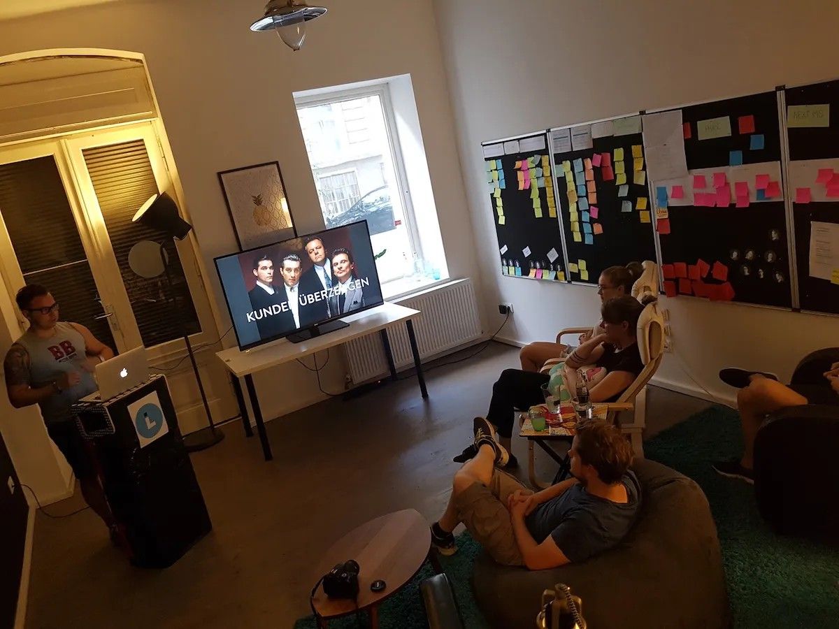 Stefan talking about customers