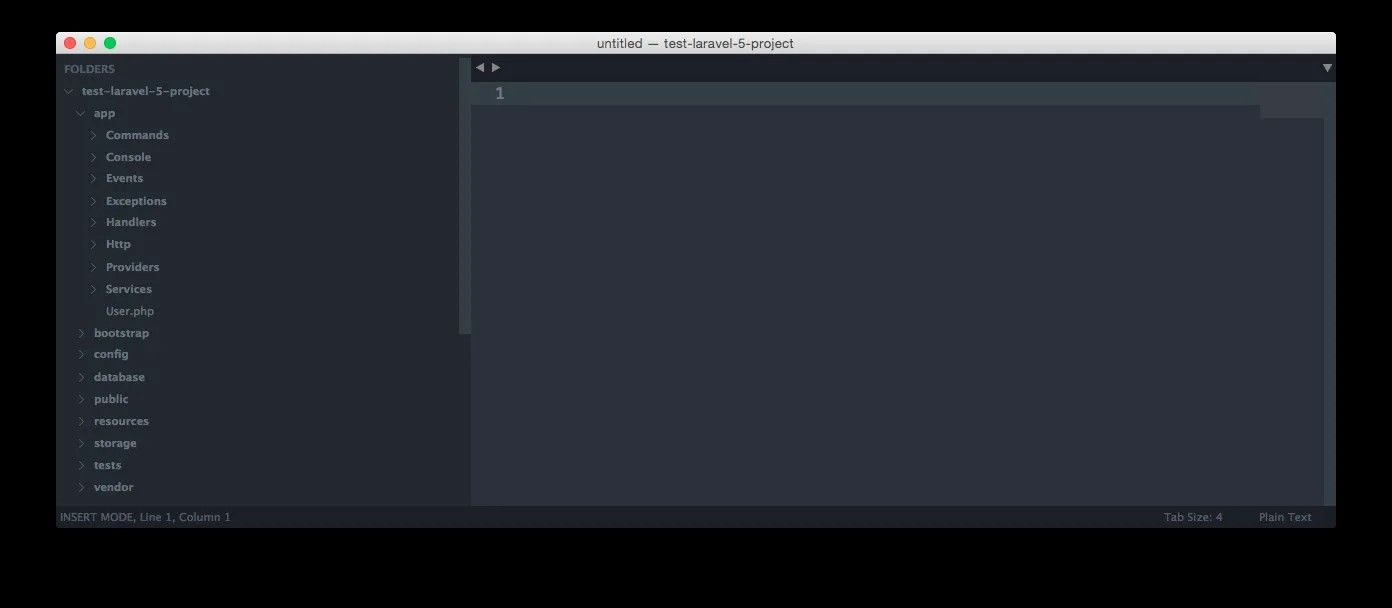 Laravel 5 Dateistruktur