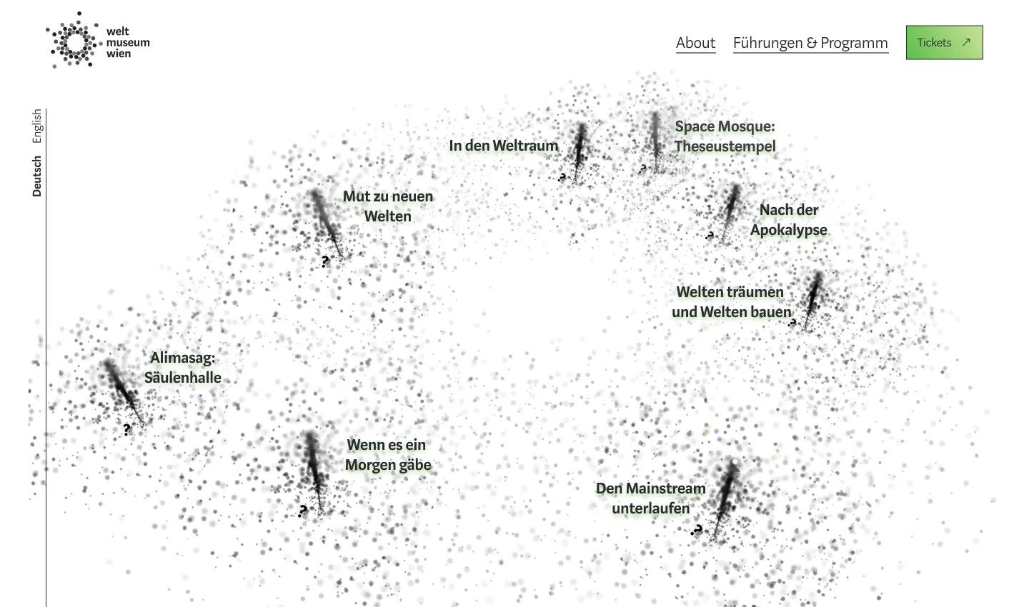 3D Visualisierung der Räume auf der Startseite