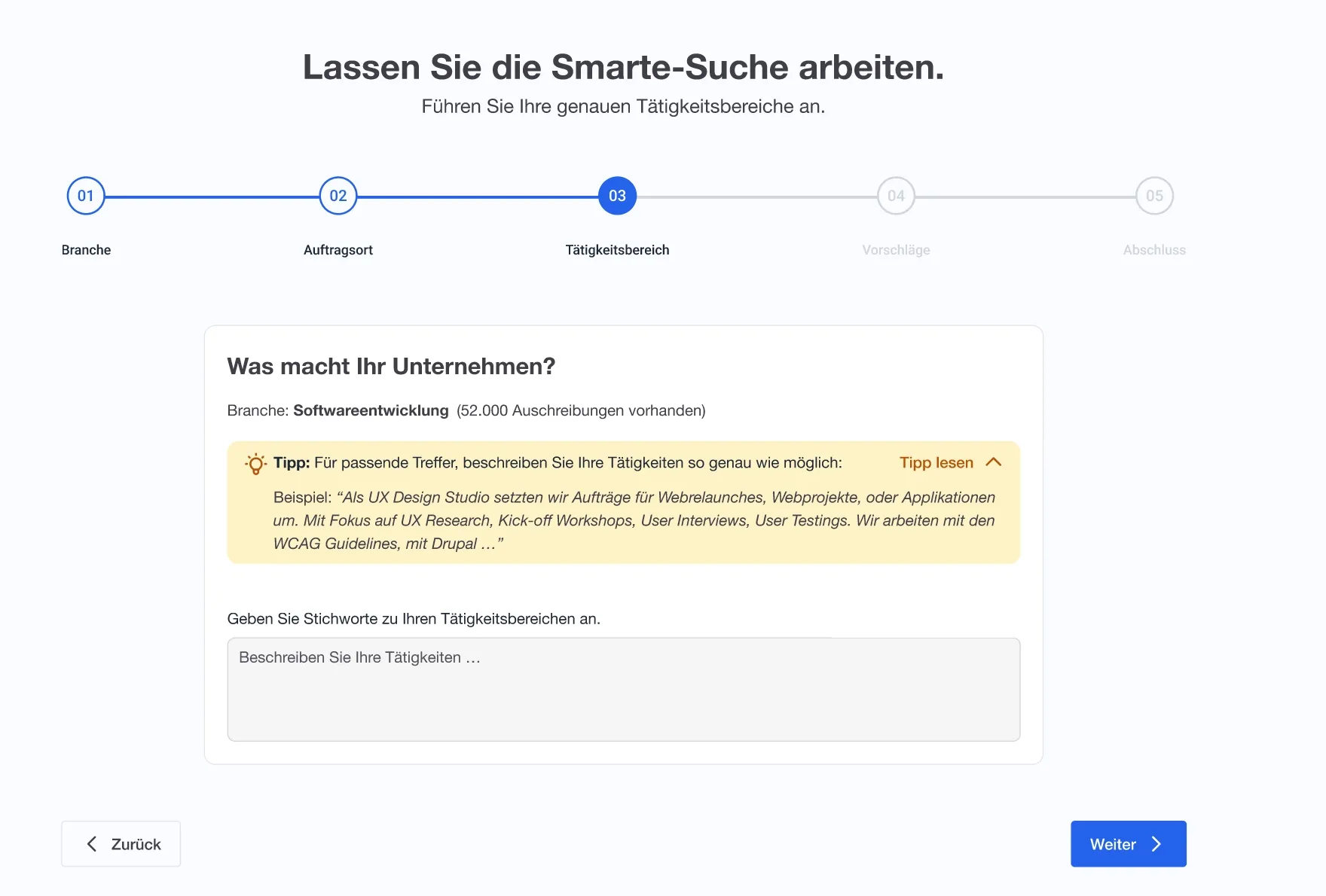 auftrag.at nach dem Relaunch