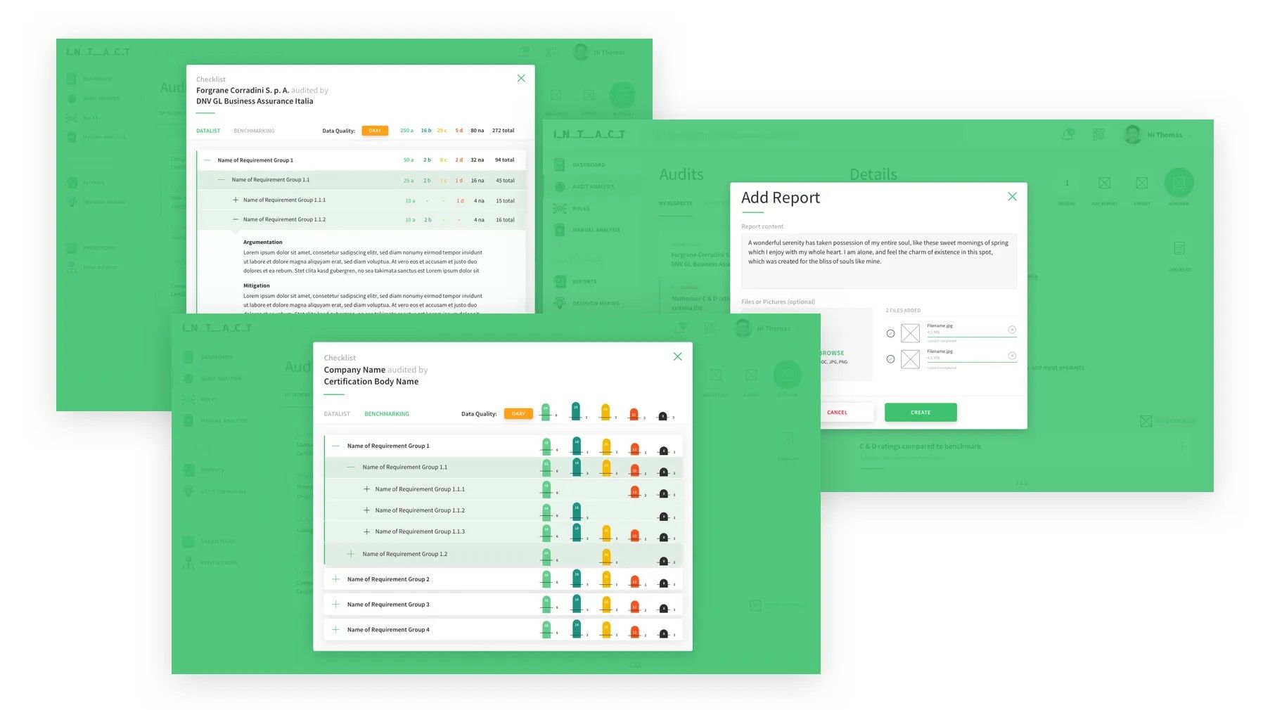 Intact Analytics Dashboard