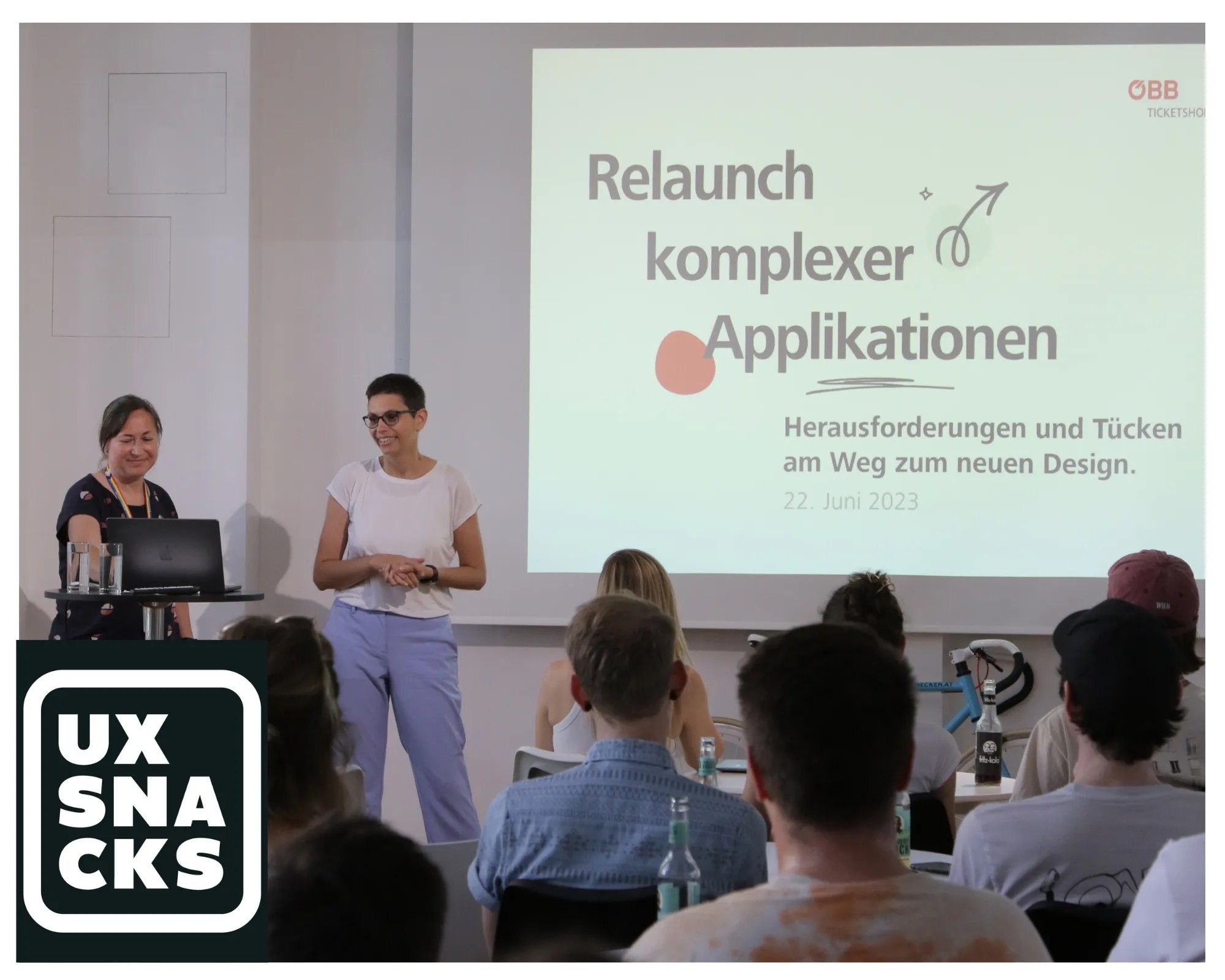 Foto der Vortragenden Karin Thomas und Melanie Seyer, ÖBB.