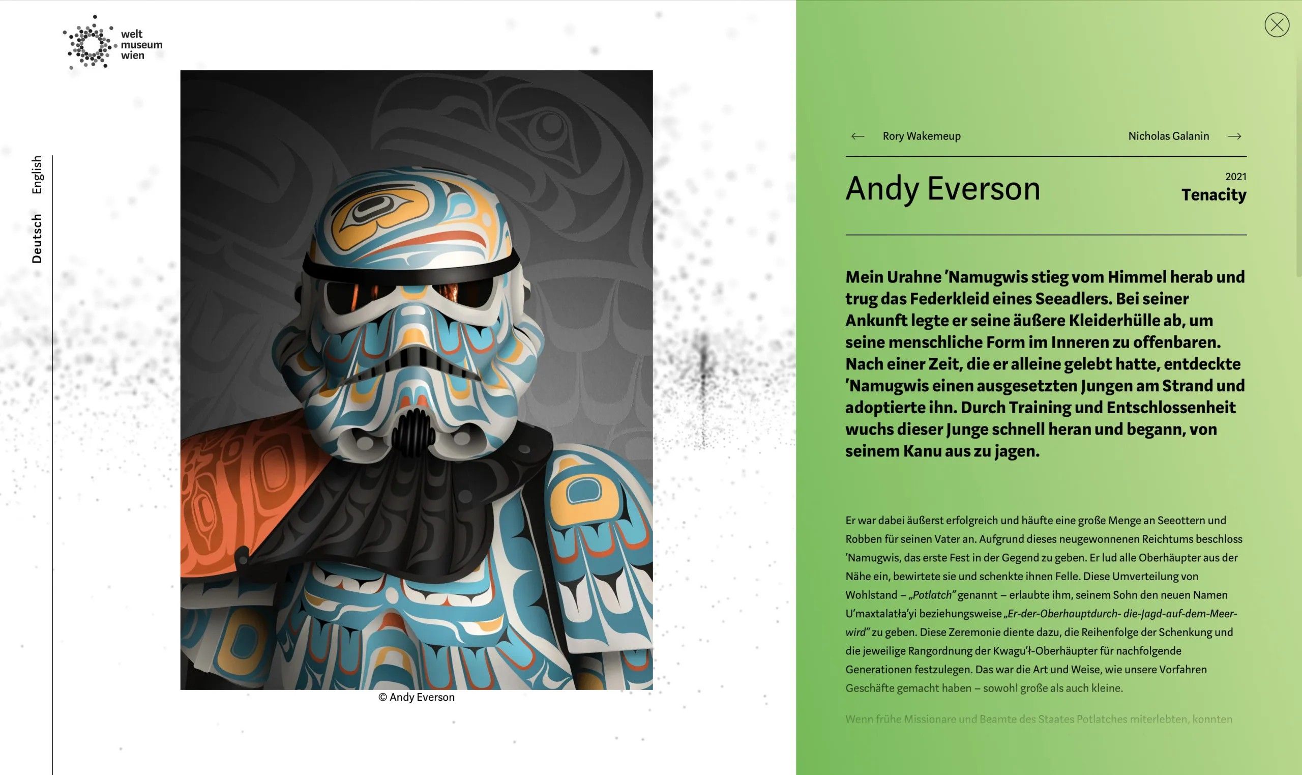 Ansicht einer Beschreibung von Werk & Künstler