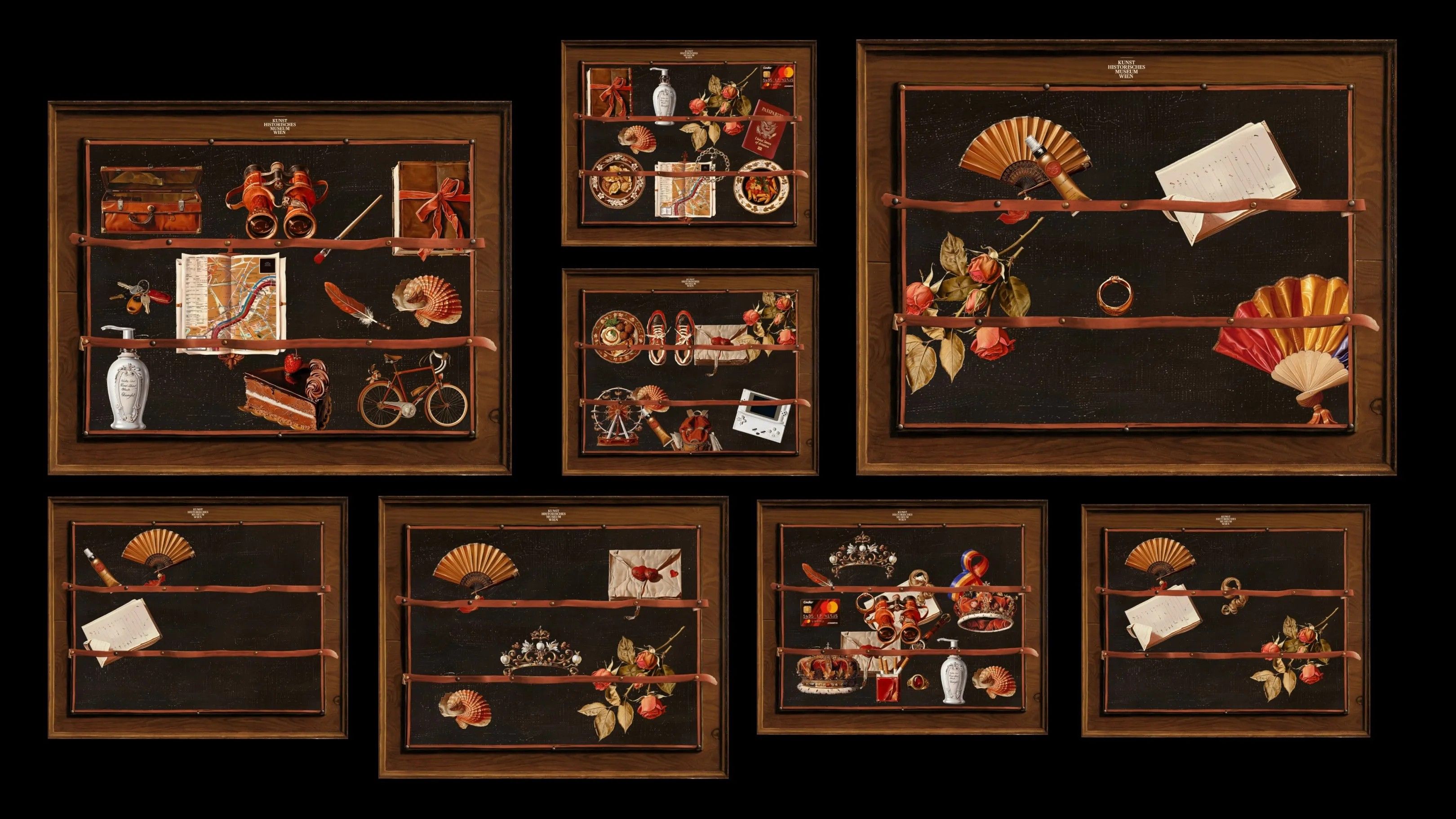 Ansicht myPinboard (Beispielsbilder verschiedener selbstgestalteter Pinboards)