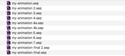 viele Files, die einfach durchnummeriert sind.