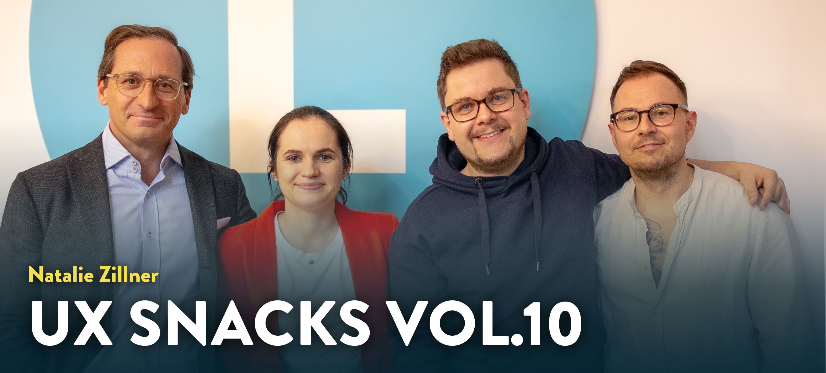 Speakerinnen der UX Snacks vor Logo Vol.10