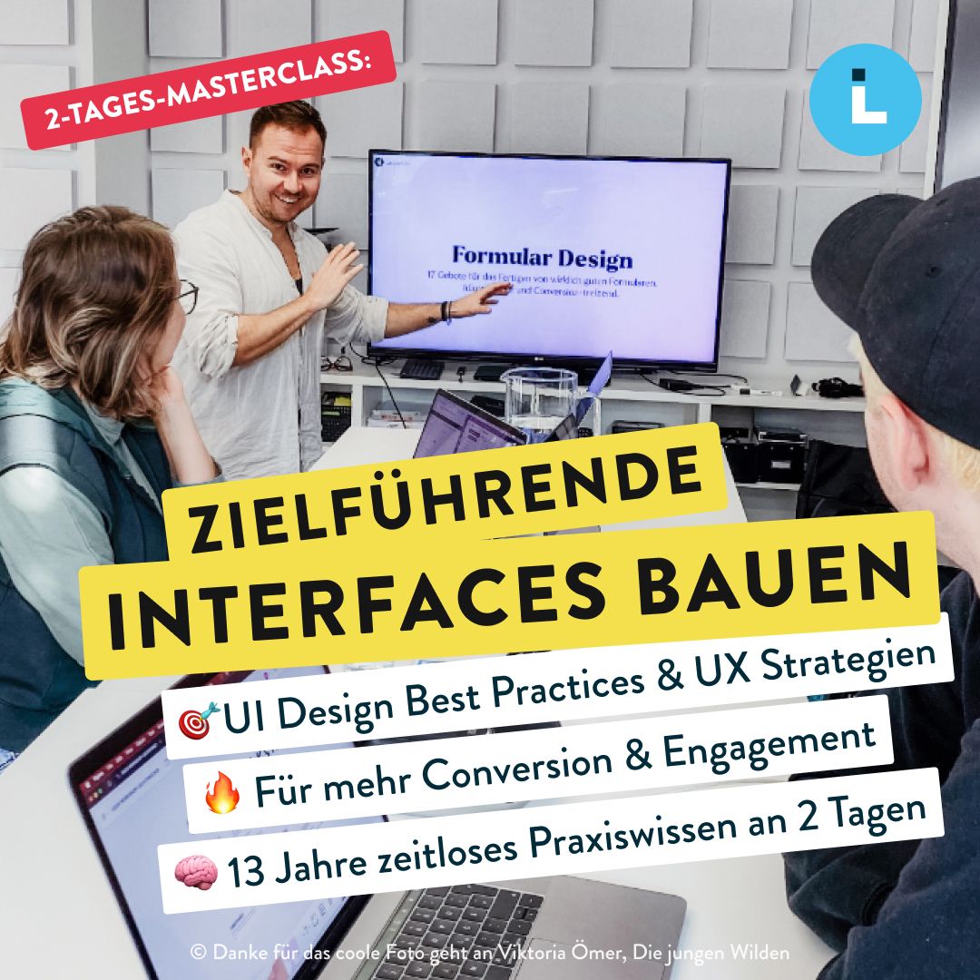 Titelbild für die Masterclass mit dem Portrait von Coach und Head of Product Design von Liechtenecker Stefan Blumauer