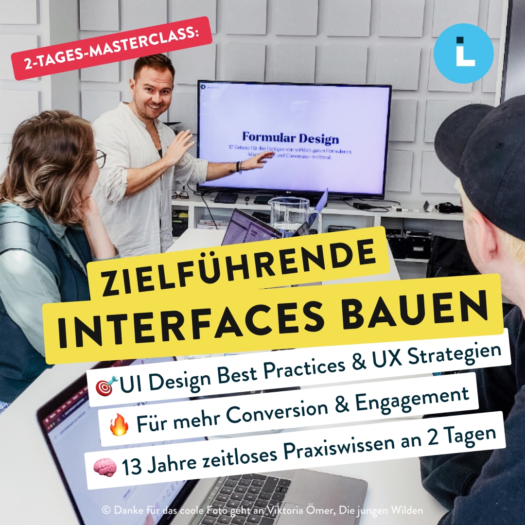 Titelbild für die Masterclass mit dem Portrait von Coach und Head of Product Design von Liechtenecker Stefan Blumauer