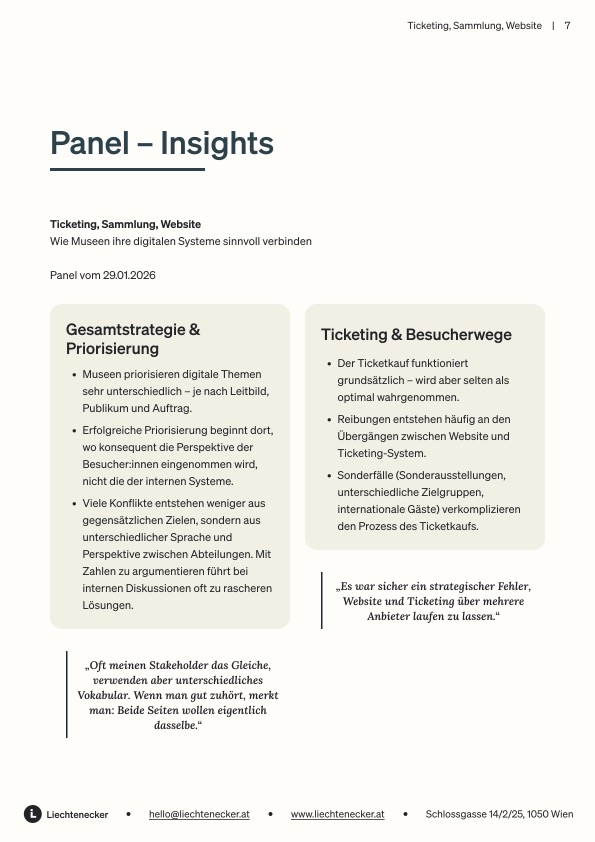 Panel Insights