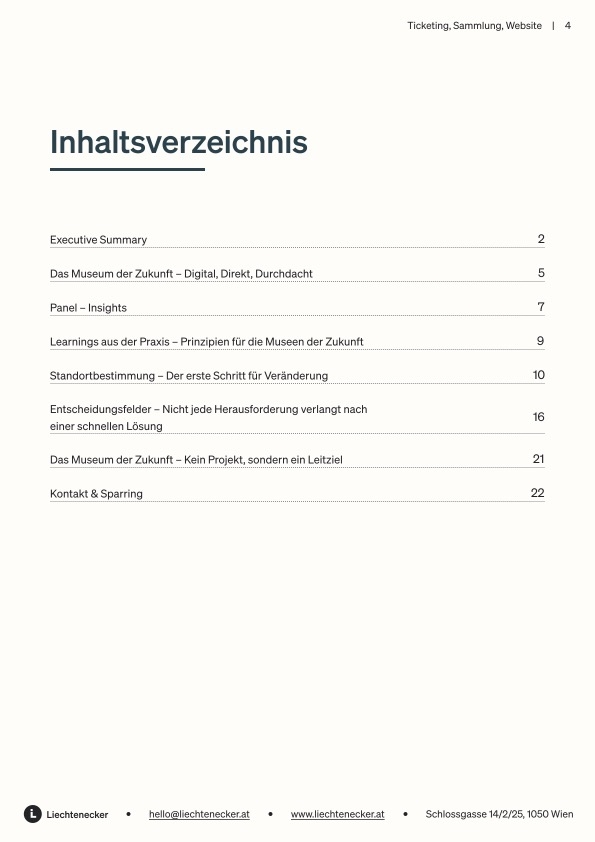 Inhaltsverzeichnis