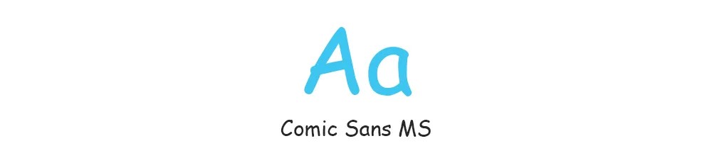 Aa Comic Sans