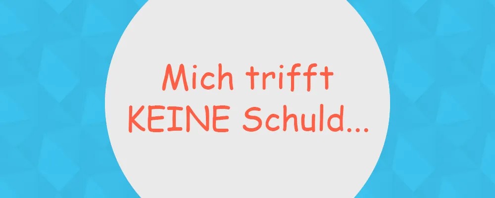 Comic Sans: "Mich trifft keine Schuld"