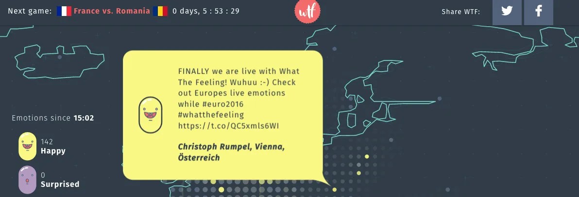 What The Feeling Tweet Beispiel