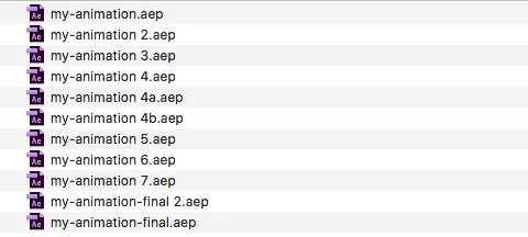 viele Files, die einfach durchnummeriert sind.