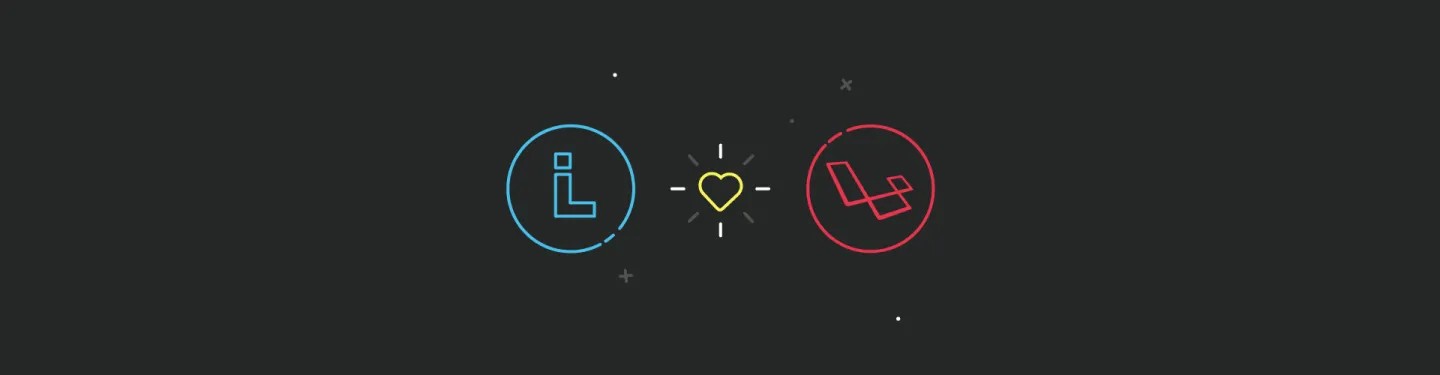 Blog Article Image showing Liechtenecker and Laravel logo